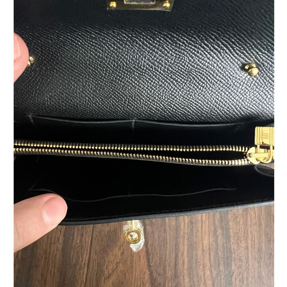 Hermes Womens OS Quiet Luxury Old Money Minimalist Chic Kelly Long Wallet Clutch - Picture 9 of 14